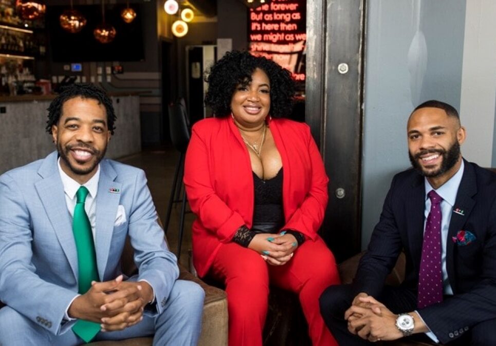 Derek Robinson (left), Falayn Ferrell and Warren Luckett founded Black Restaurant Week in 2016 to celebrate African American, African and Caribbean cuisine nationwide.