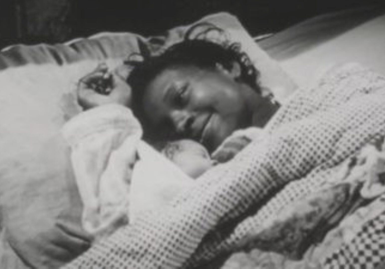 A still photo from "All My Babies: A Midwife's Own Story," a training video.