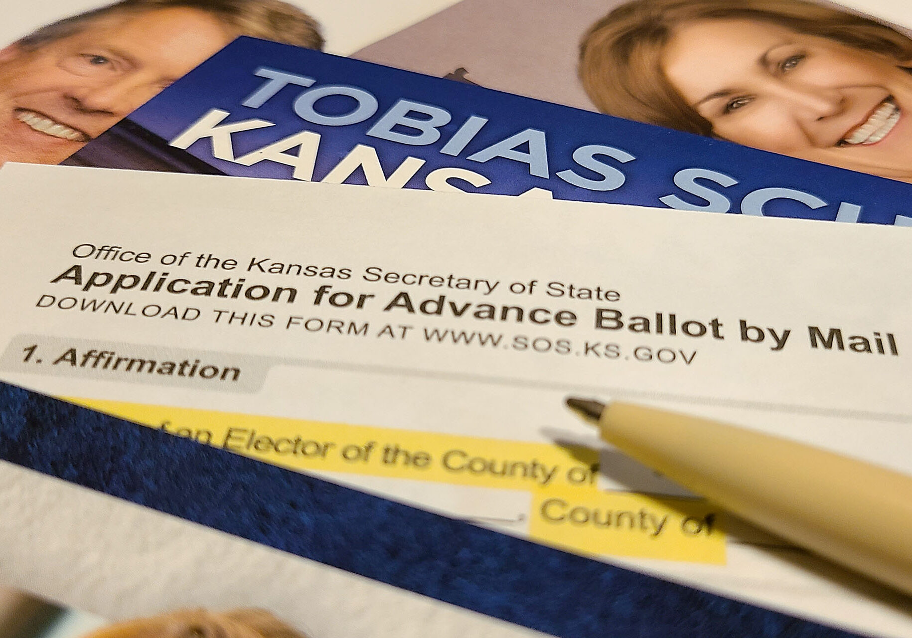 Election ballot illustration