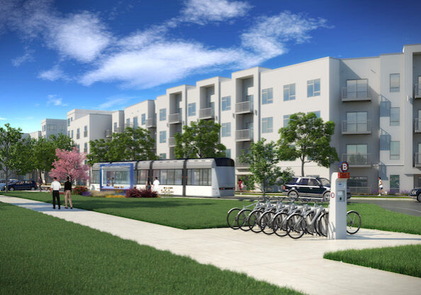 Berkley riverfront streetcar