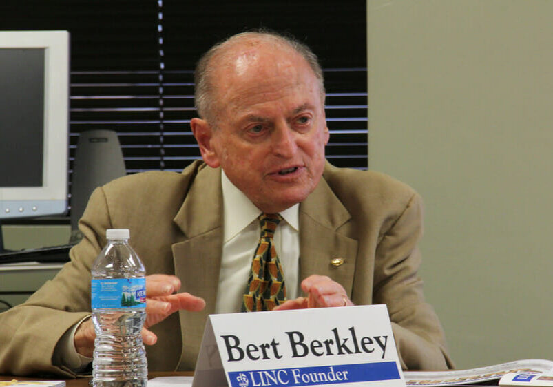 Civic leader Bert Berkley, founder of LINC.