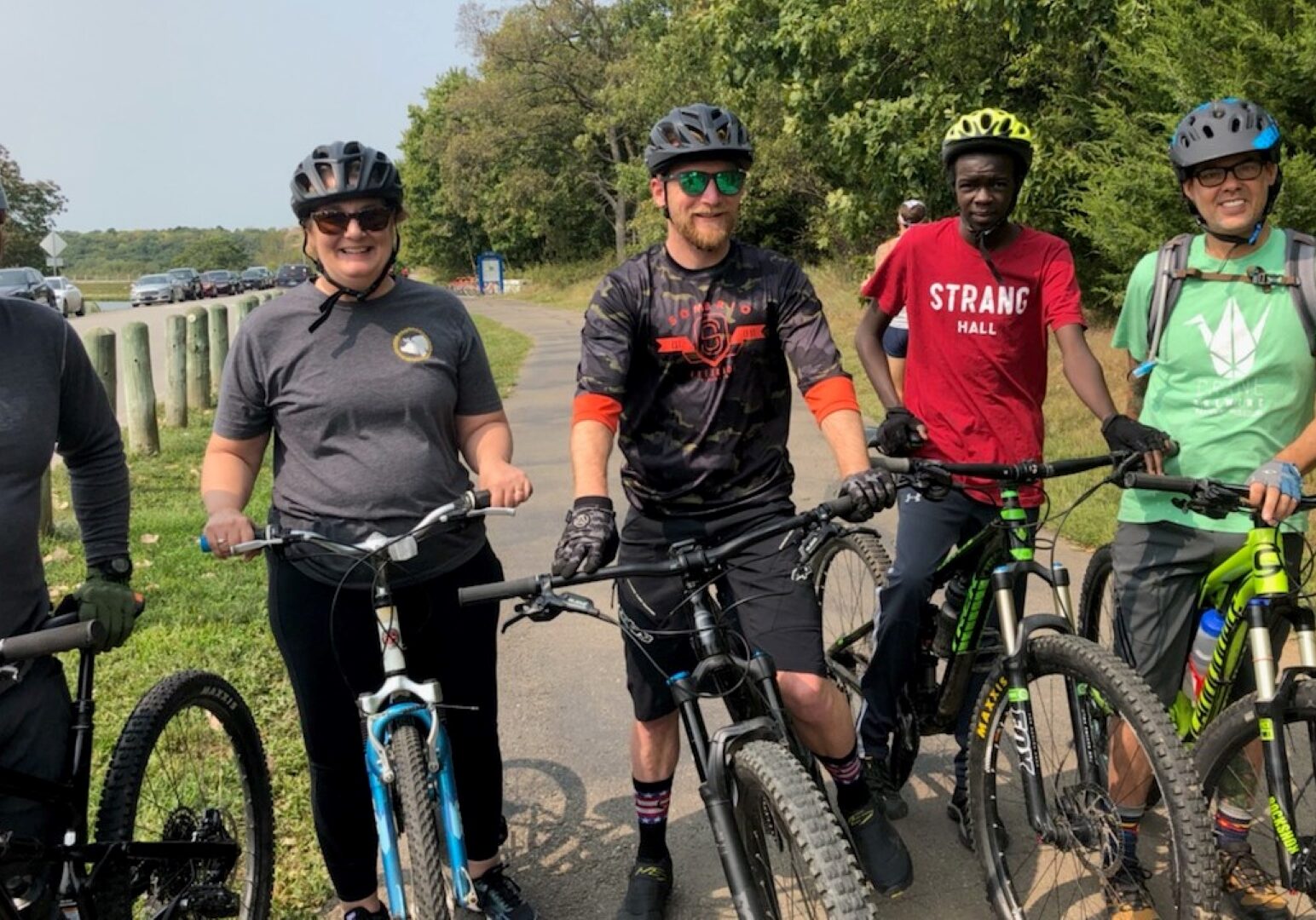 Chefs on a bike ride