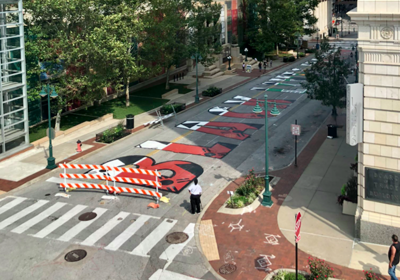 Black Lives Matter mural