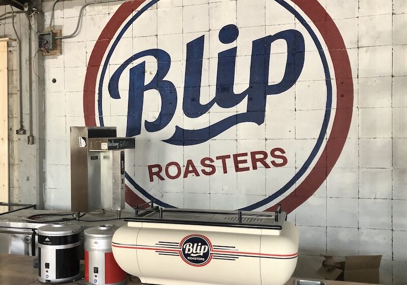 Blip coffee sign
