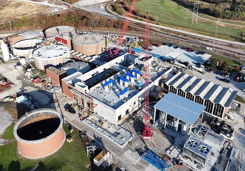 Aerial photo of Blue River Biosolids Facility.