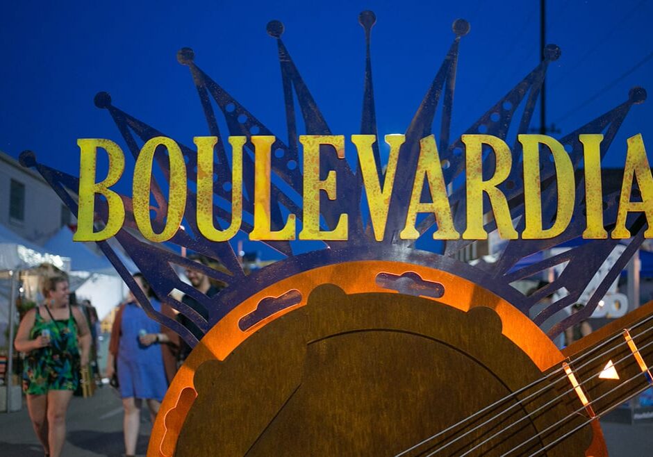 Artwork doubled as signs and selfie opportunities for Boulevardia attendees.