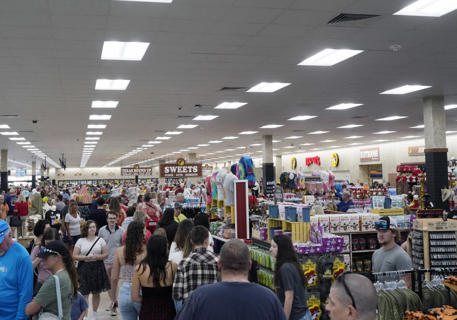 Customers shop inside a Buc-ee's convenience store.