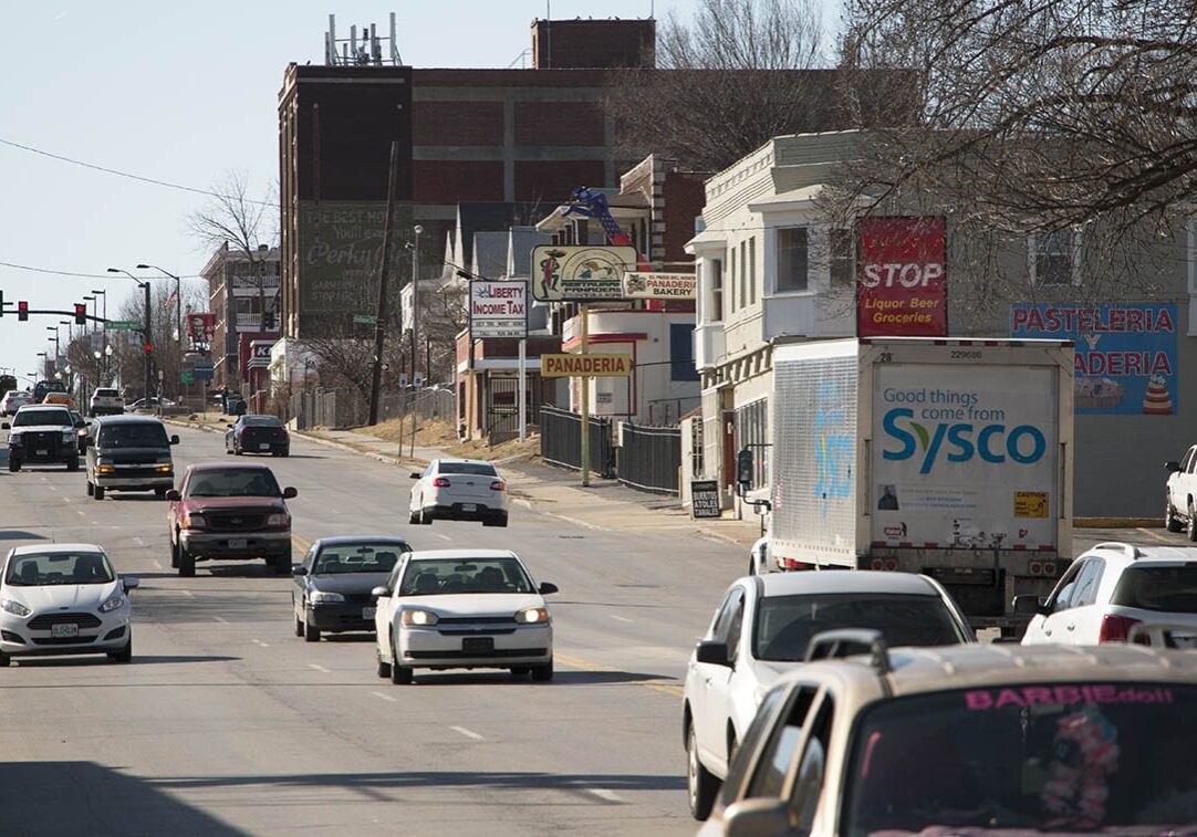 a stretch of Independence Avenue in Kansas City, Missouri
