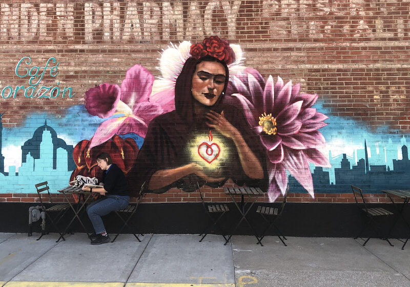 Café Corazón mural