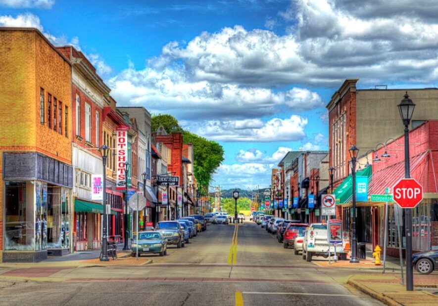 Downtown Cape Girardeau on May 6, 2020.