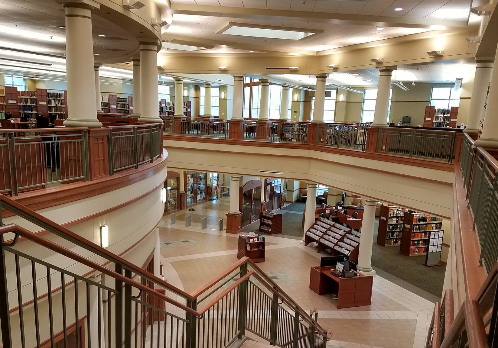 Interior view of the Midwest Genealogy Center.