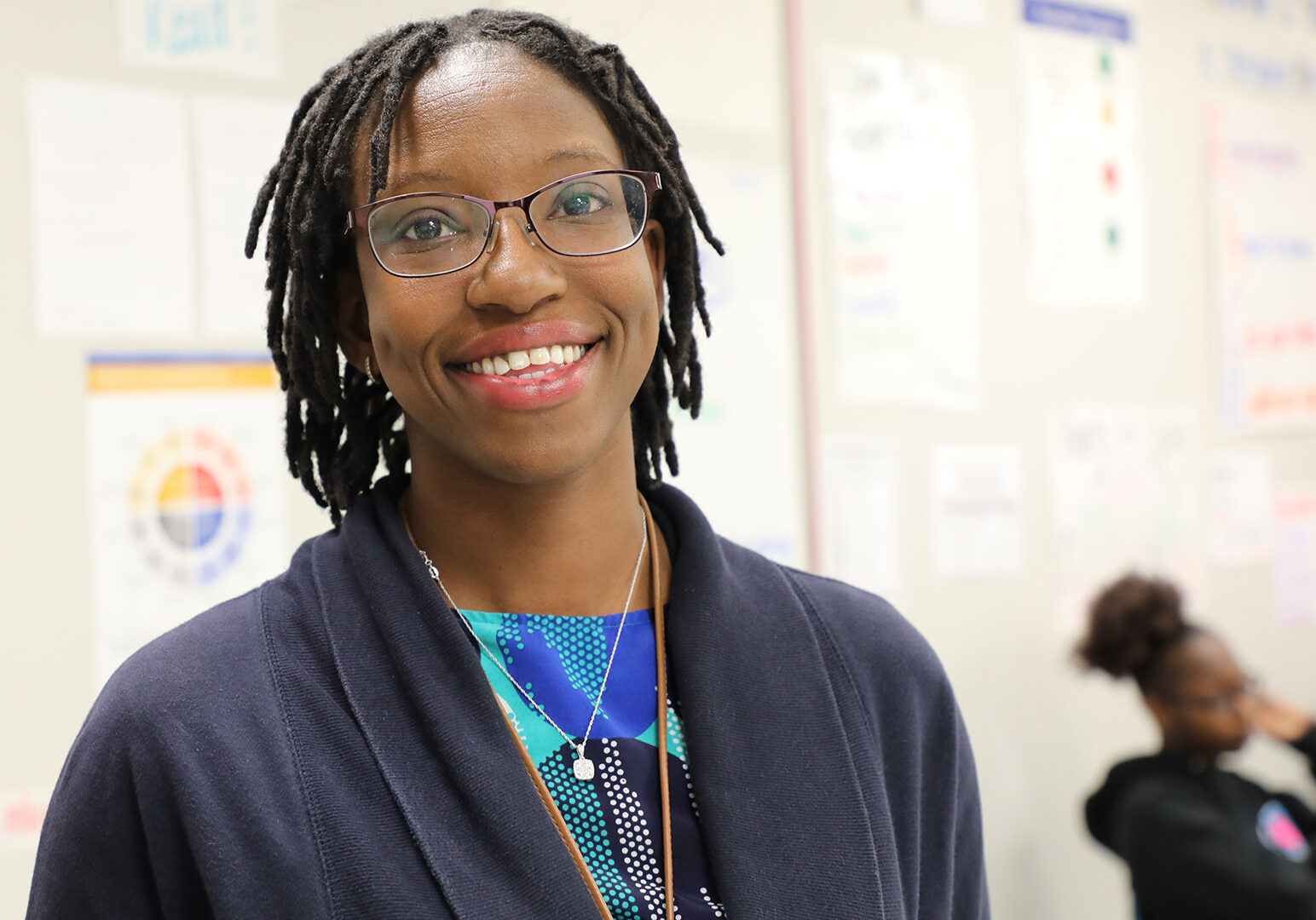Tymia Morgan is a teacher at Central High School. She is one of two educators in Kansas City who will implement the 1619 curriculum in classrooms.