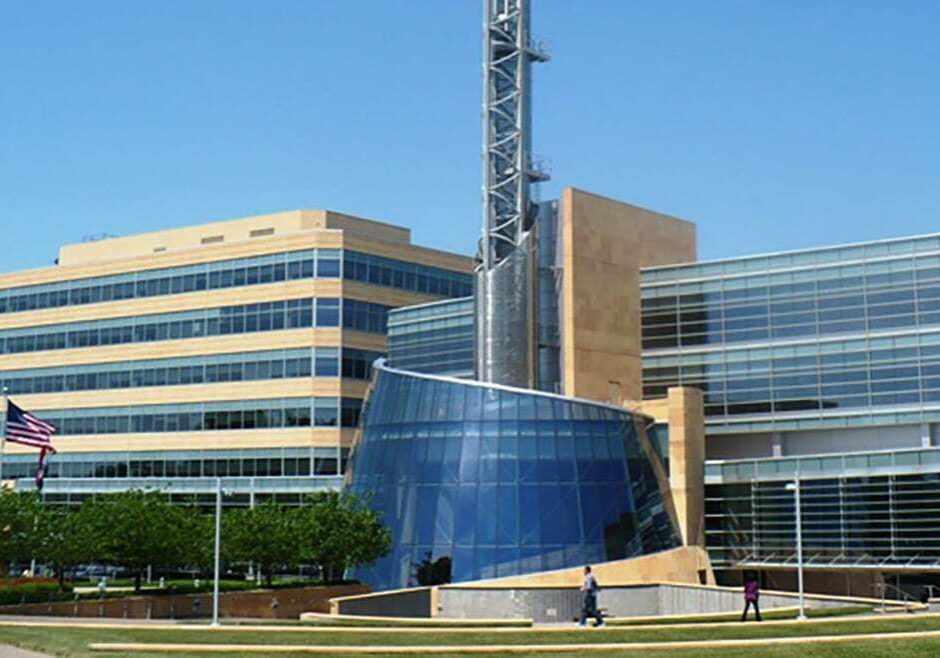 The former Cerner Corp. headquarters in North Kansas City.