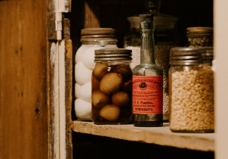 Kosher Food Pantry items in jars