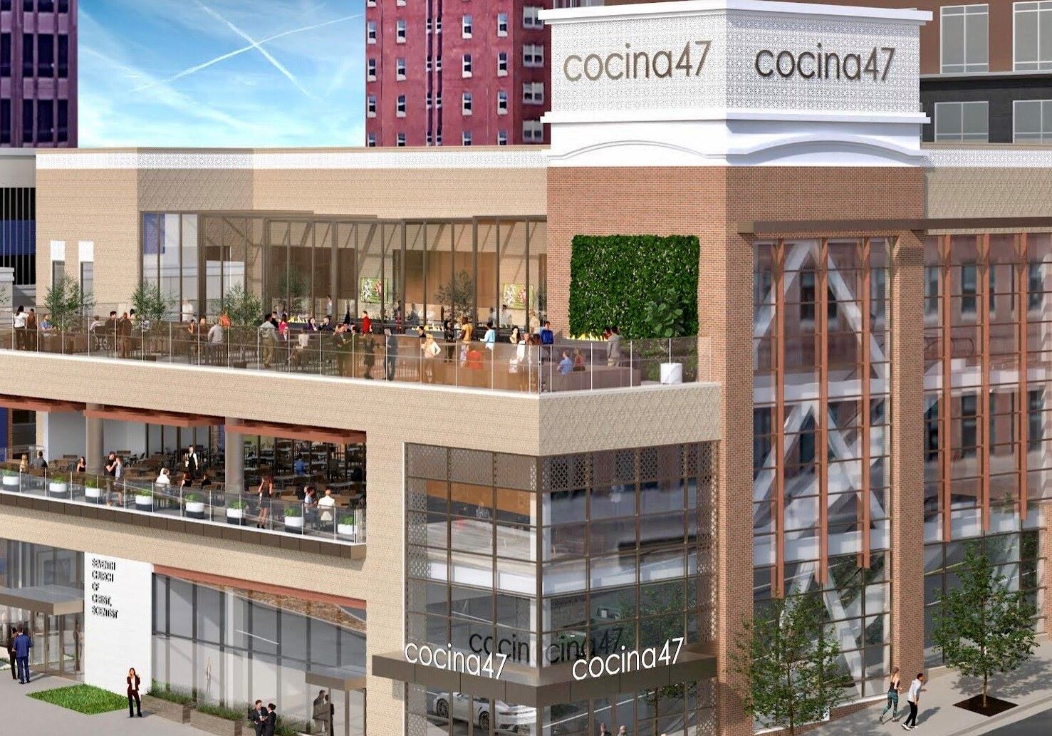 Drake Development would like to build a three-level, three-restaurant complex on the site of the Seventh Church of Christ, Scientists at 47th and Jefferson streets next to the Country Club Plaza.