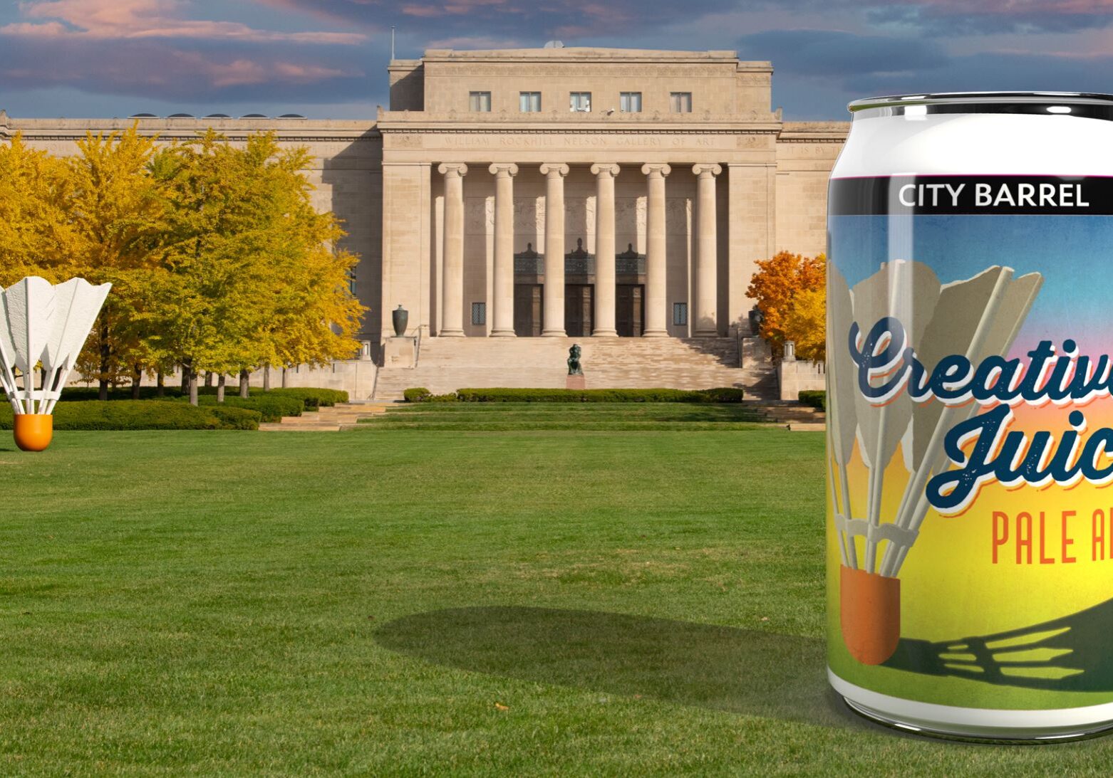 City Barrel partnered with the Nelson-Atkins Museum of Art to create Creative Juice.