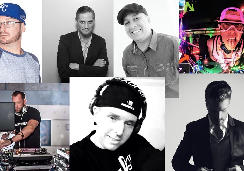 Collage of DJs