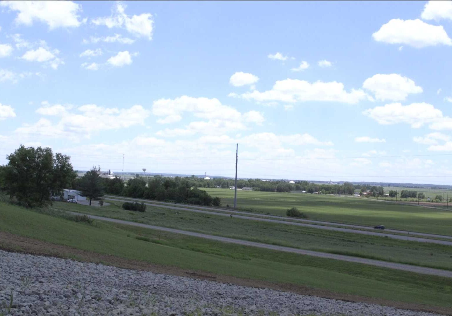 A view of Craig, Missouri, from a bluff that overlooks the town.