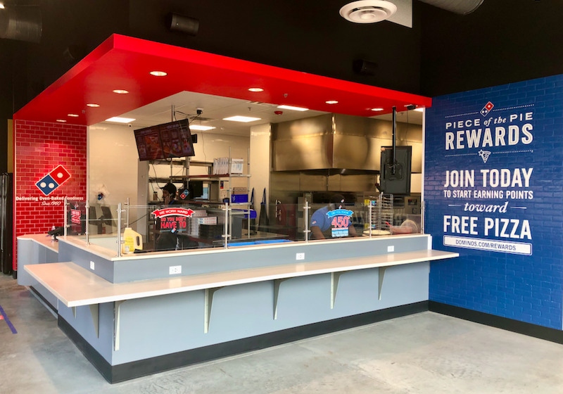 Domino's interior