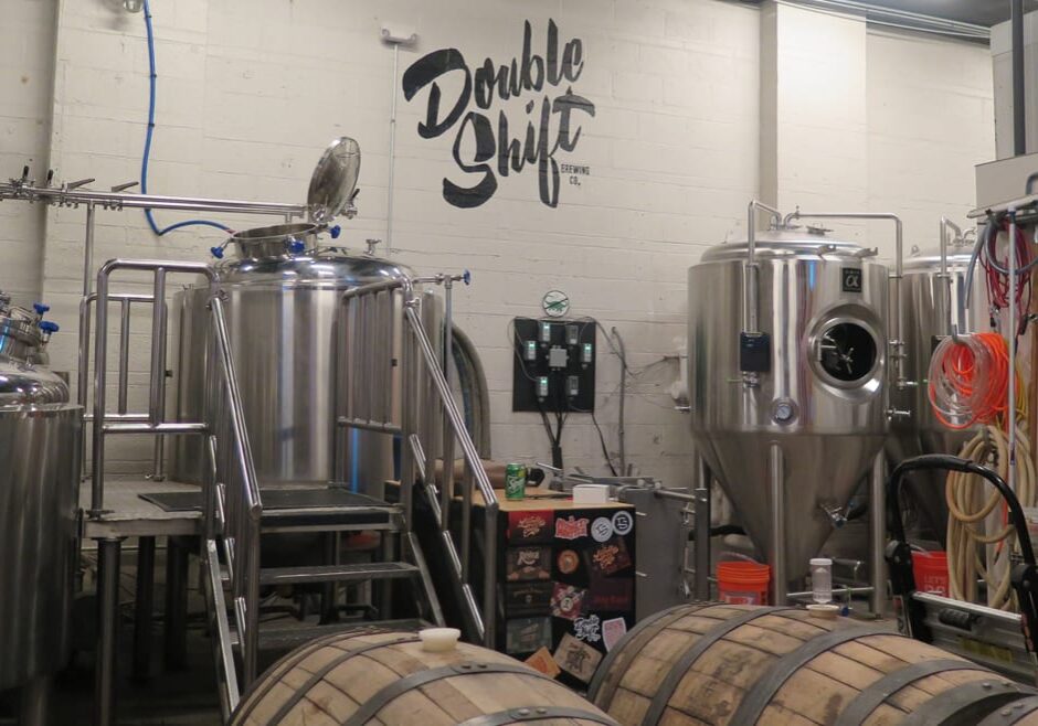Double Shift Brewing is now distributing in cans.