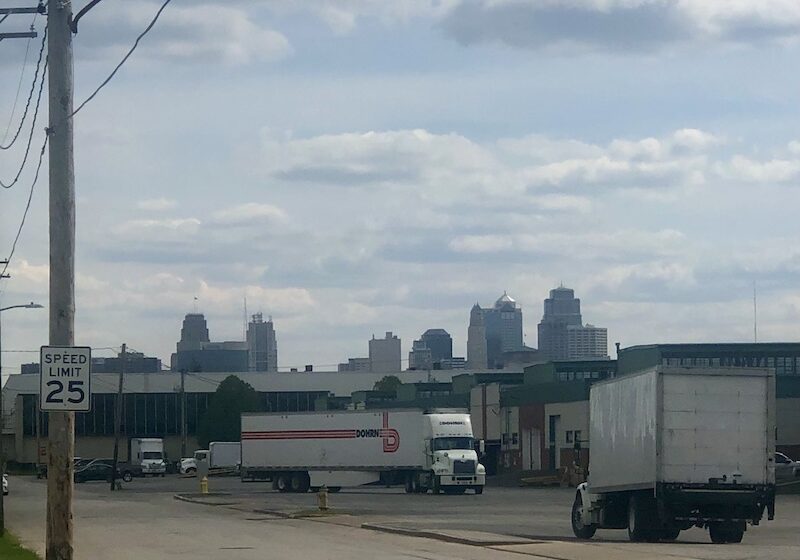 Downtown skyline from North Kansas City