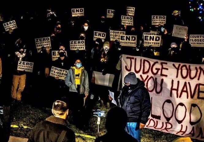 KC Tenants protestors