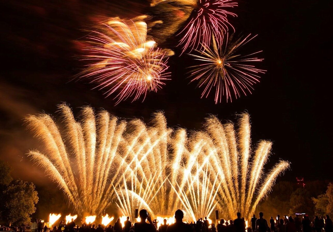 Fourth of July fireworks display.