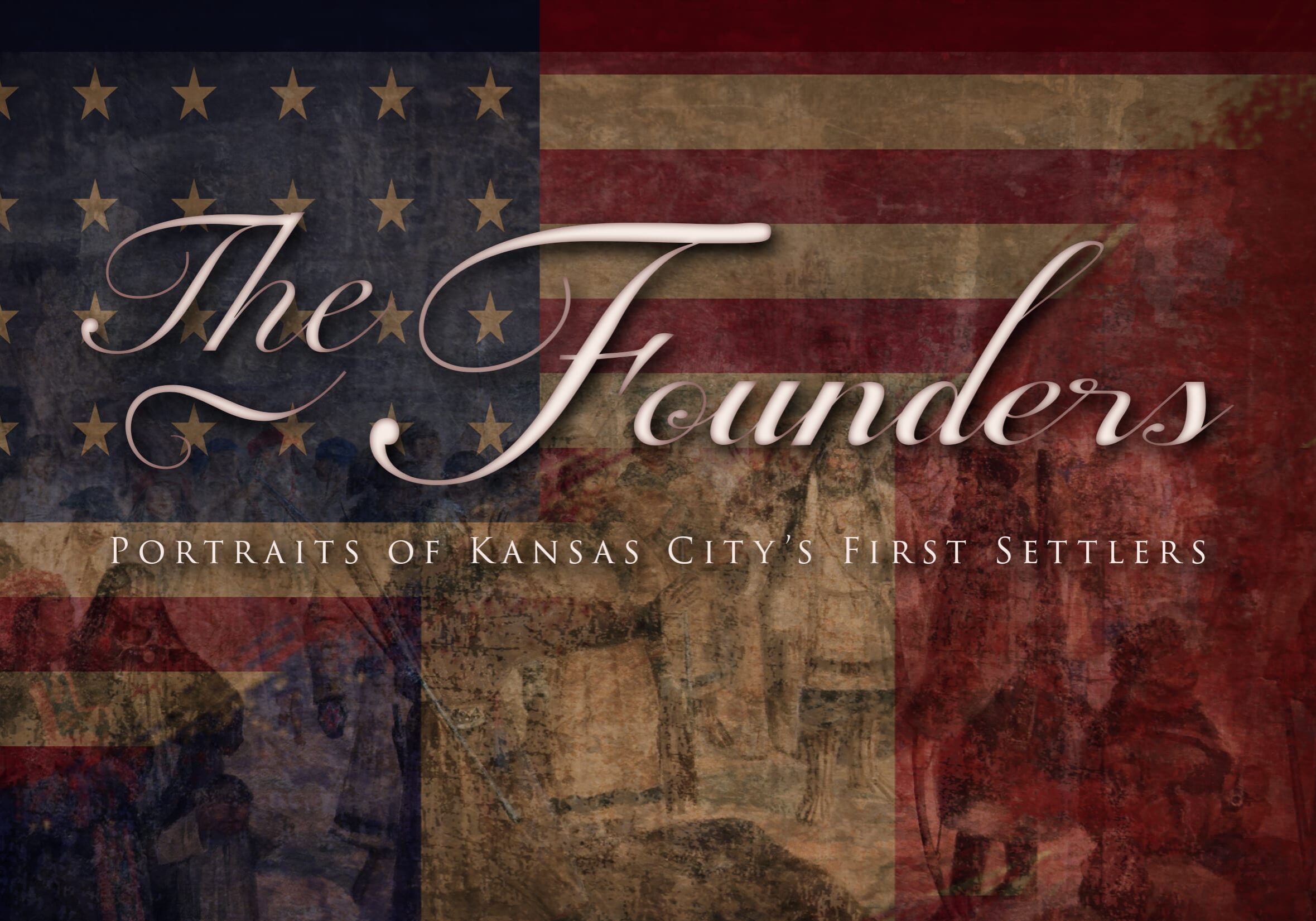 An old flag with the words "The Founders"