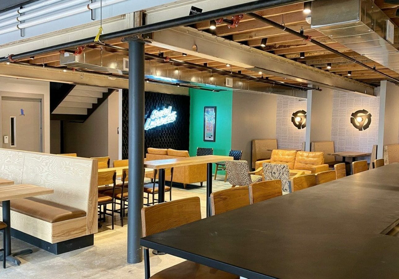 The taproom at Friction Beer Co.