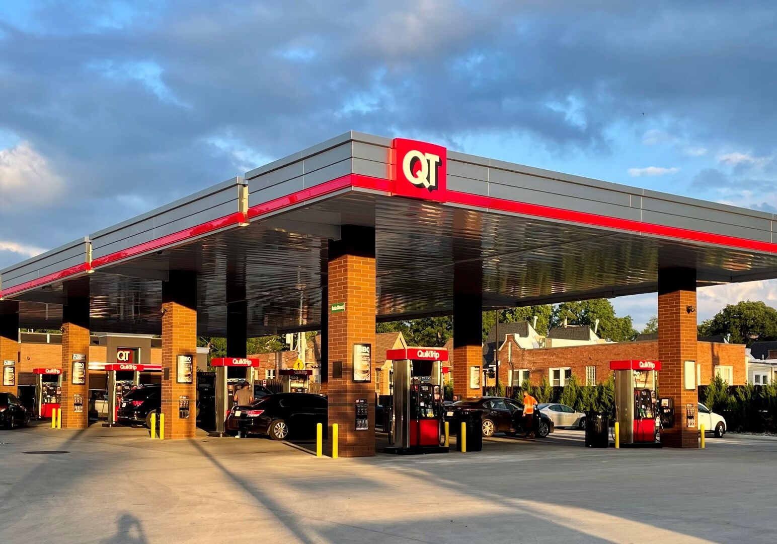 Gas pumps at a Quik Trip store.