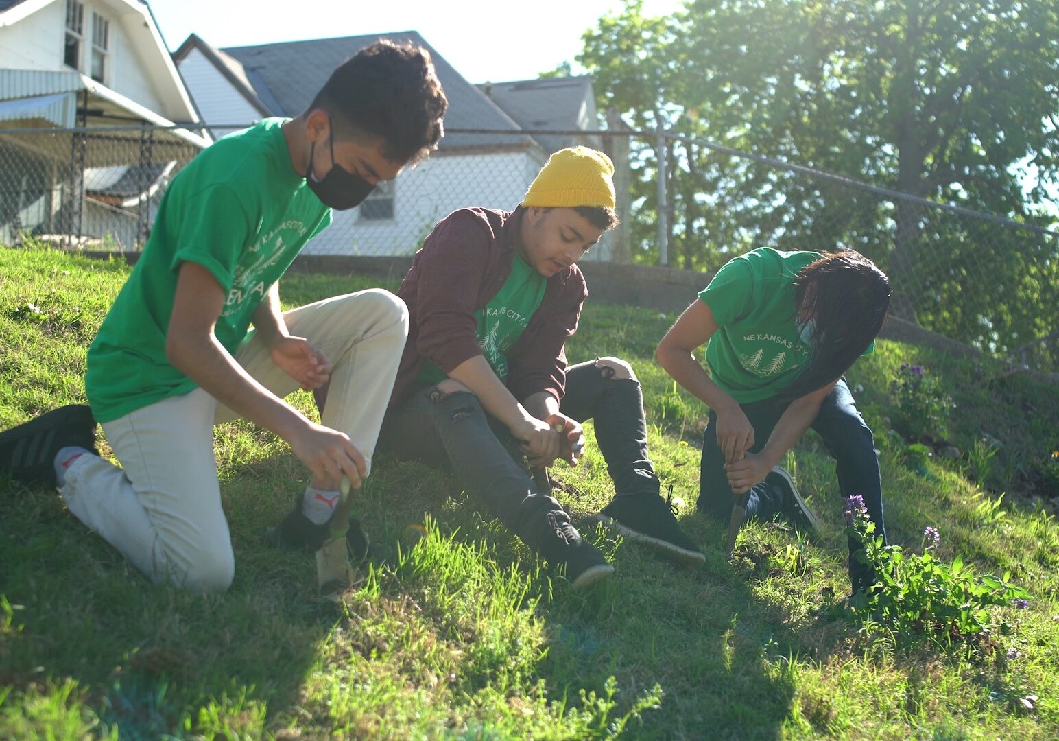 Members of Groundworks NRG's Green Team recently installed "green infrastructure" in Kansas City, Kansas.