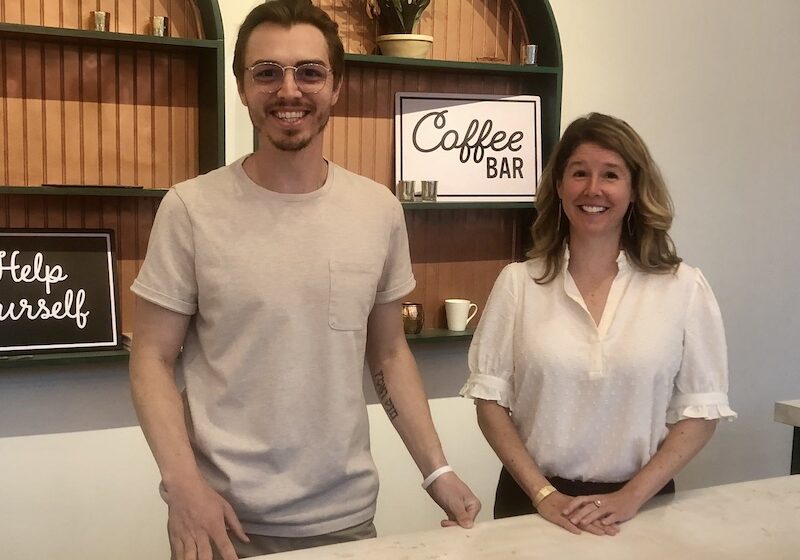 Greg McKinney, lead pastor at Glory at Midtown, and Audrey Navarro of Clemons Real Estate.