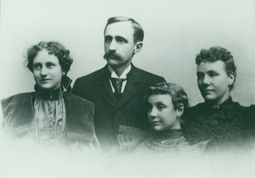 A picture of the Long family who once lived in what is today the Kansas City Museum. (Collections & Curatorial Services | Kansas City Museum)