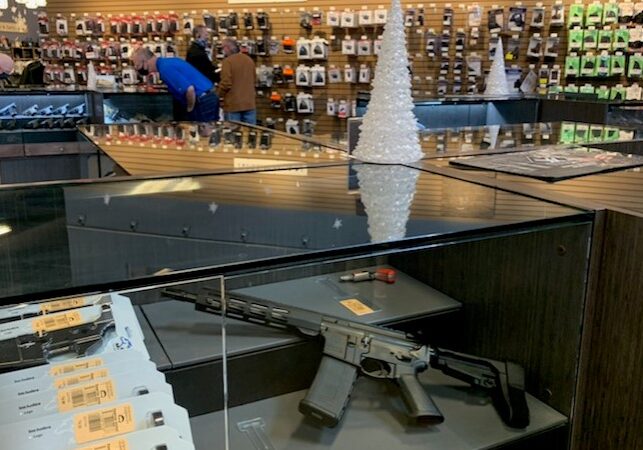 Gun display at Frontier Justice