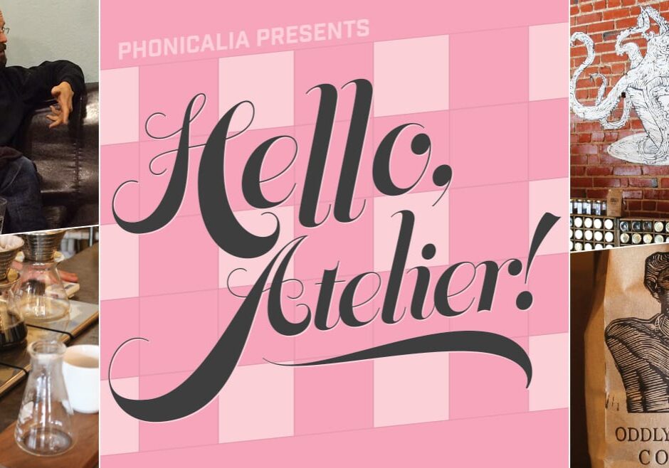 A collage of images for a podcast