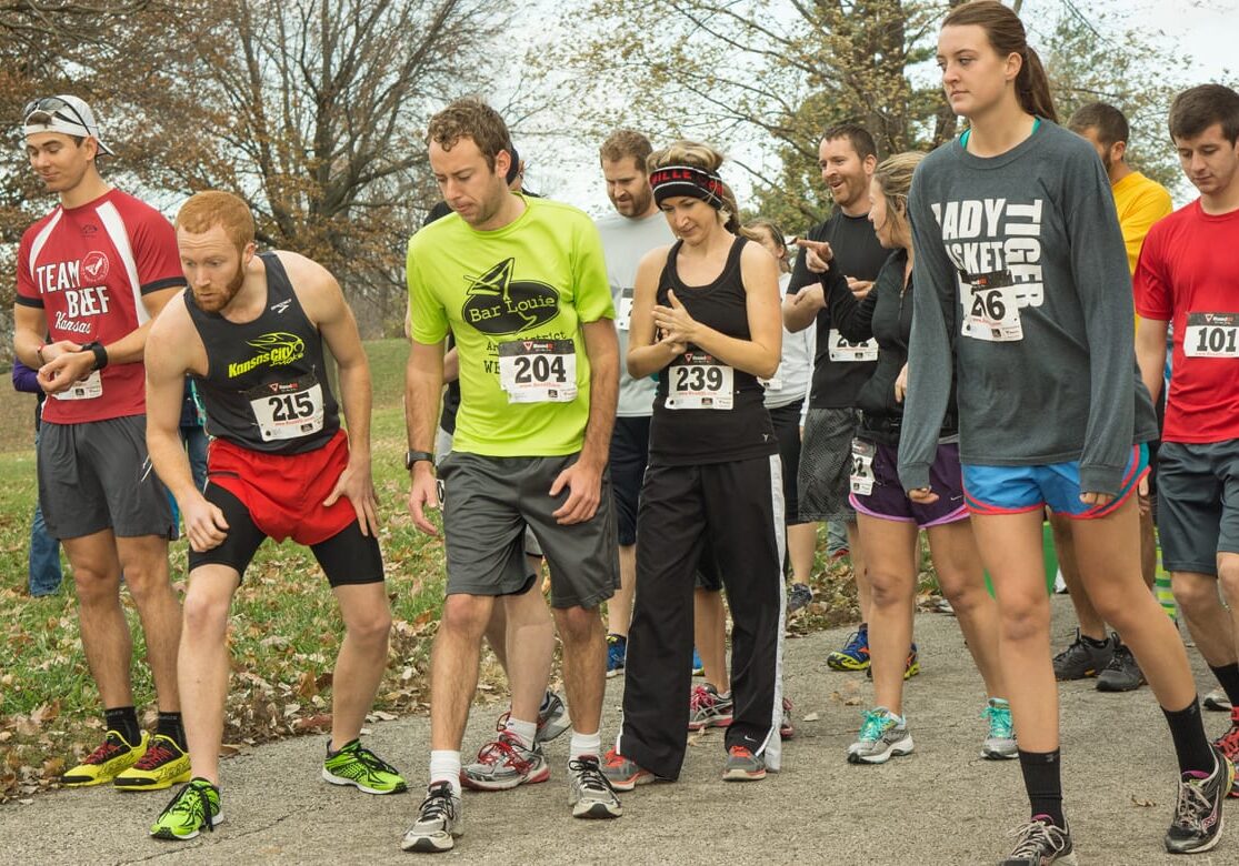 Racers at the starting line