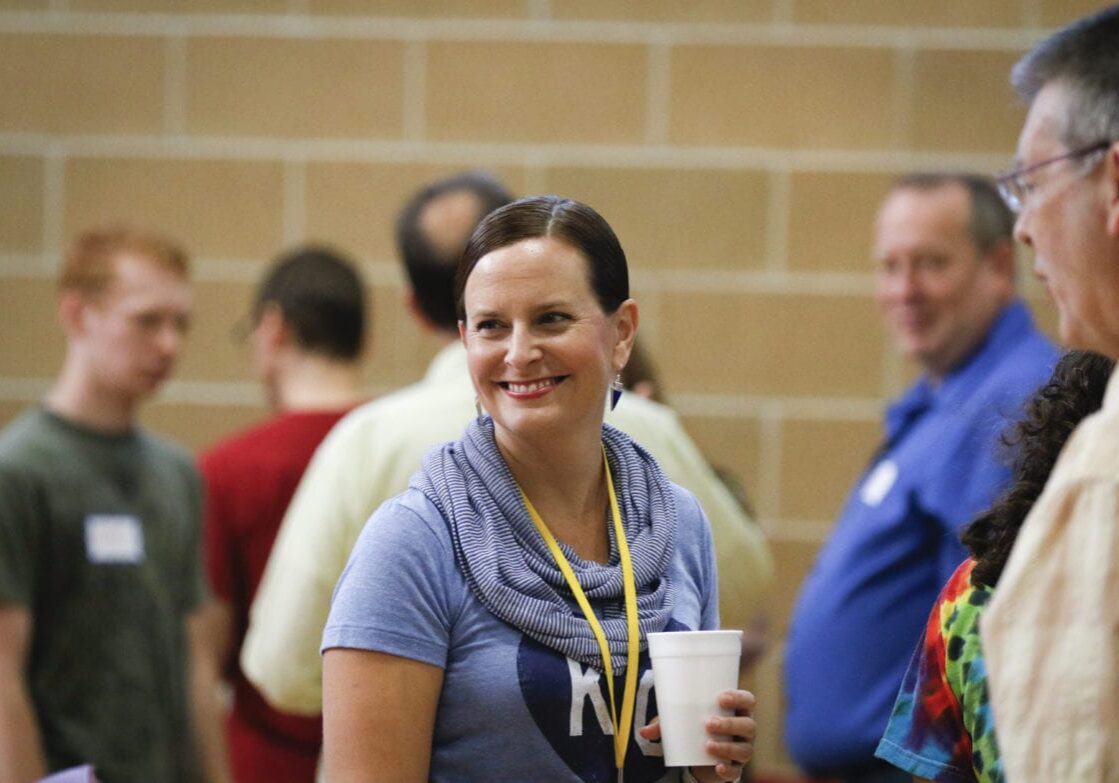 helen stringer in a crowd