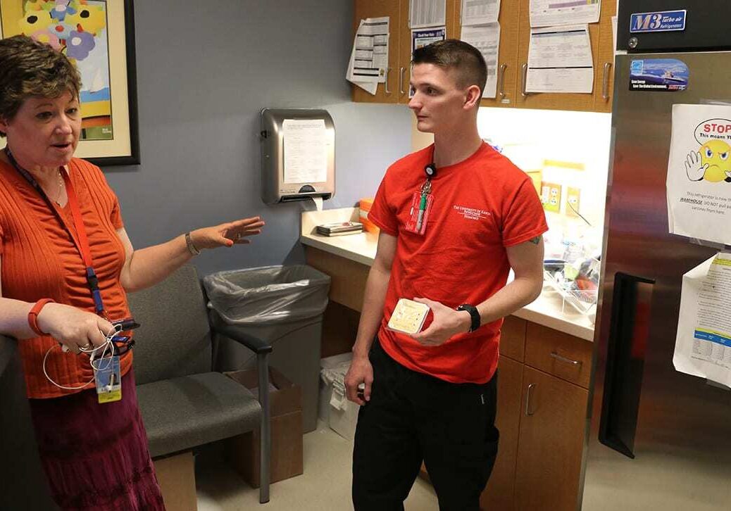 doctor and medical assistant in a clinic