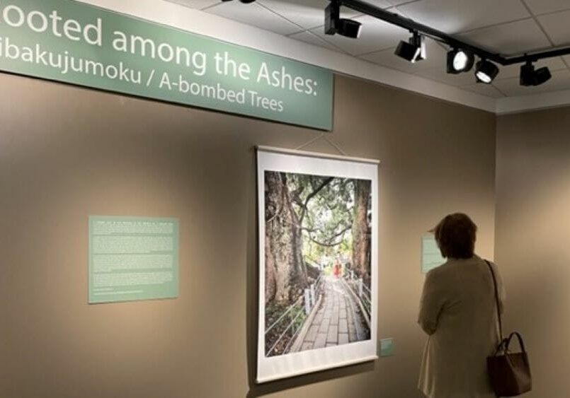 Truman Library visitors to the exhibit can examine Katy McCormick’s photographs displayed alongside witness testimonials of the bombings.
