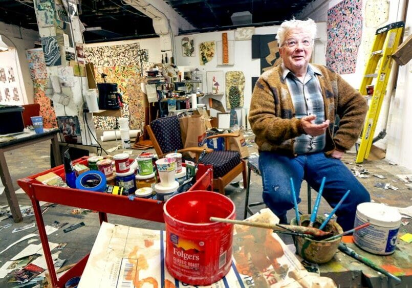 Artist Garry Noland has leased studio space at the Holsum building for about four years. He also runs the Holsum Gallery in the building.