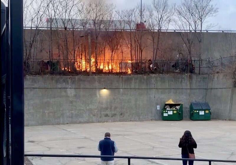 Homeless fire Ken Wolf