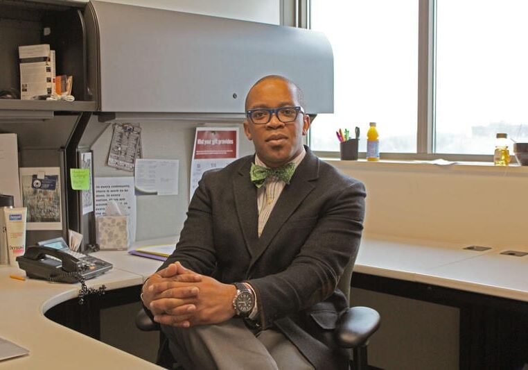 Seft Hunter, chief operating officer of Communities Creating Opportunity, says the group's top health care priority is helping individuals to "realize the dignity of living well." (Photo: Dan Margolies/Heartland Health Monitor)