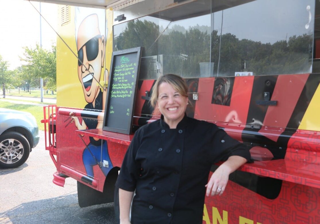 Besty Mguyen, owner of Boo Yah Asian Cuisine food truck in Macken Park. Photo by Daniel Boothe