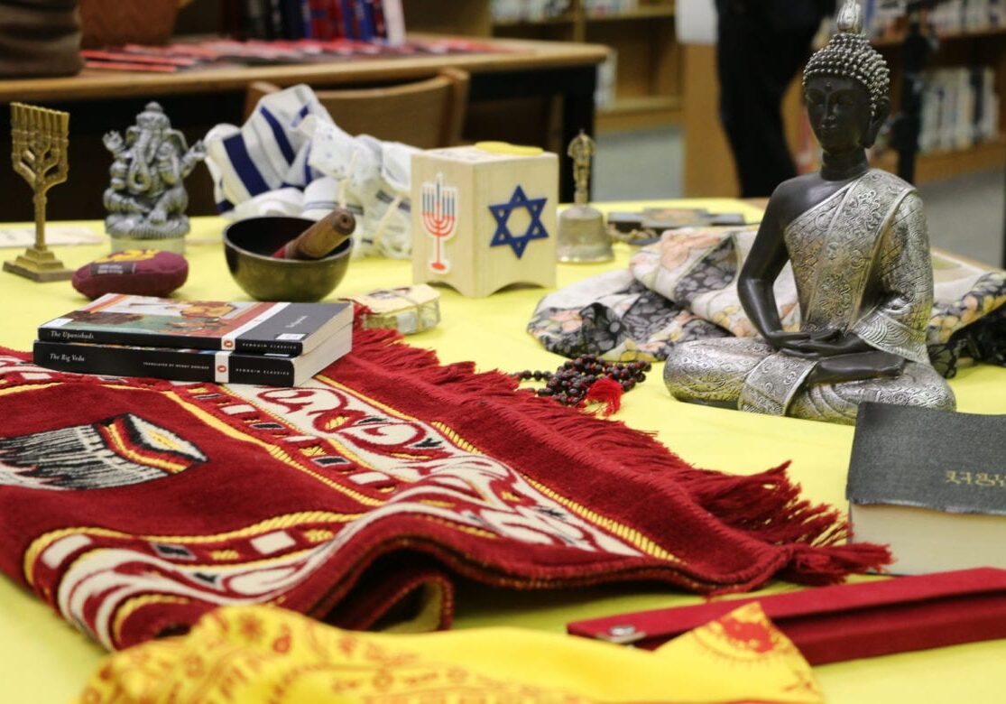 With the Blue Valley Culture Trunk program, the school district is being recognized for their interfaith education, which uses authentic religious artifacts (above)  for the students to touch and explore. They hope it leads to students celebrating religious diversity.  (Photo: Daniel Boothe | Flatland) 