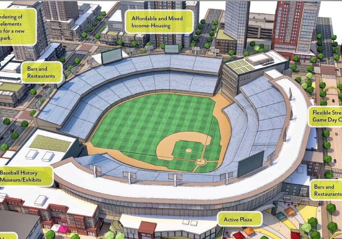 The Imagine Downtown KC plan suggests a downtown ballpark as one of its catalytic projects this decade.