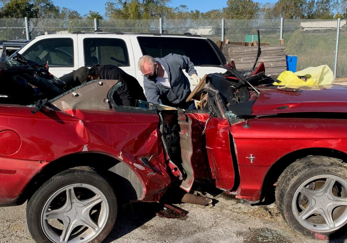 Passenger Kayla Whitney died when this 1996 Mustang slammed into a light pole on Oct. 11, 2021.