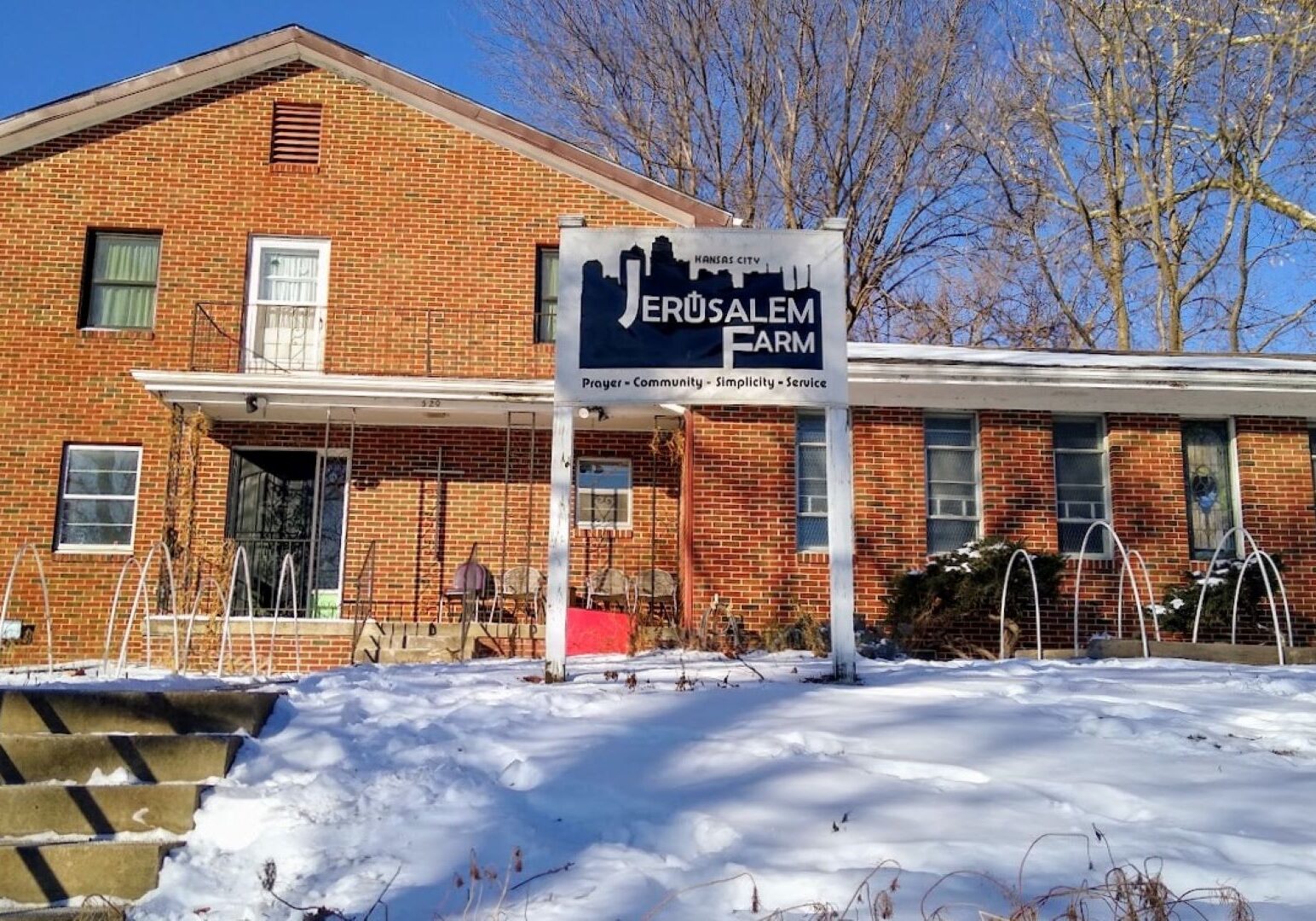 Jerusalem Farm’s main building at 520 Garfield Ave. in Kansas City.