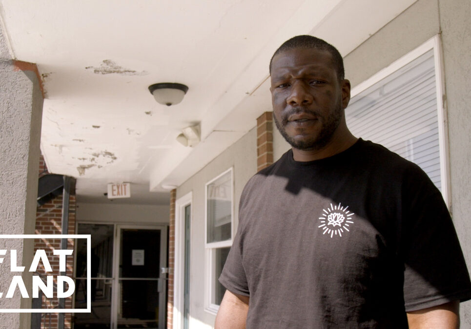 Jamal on porch- Flatland Houseless in KC Episode