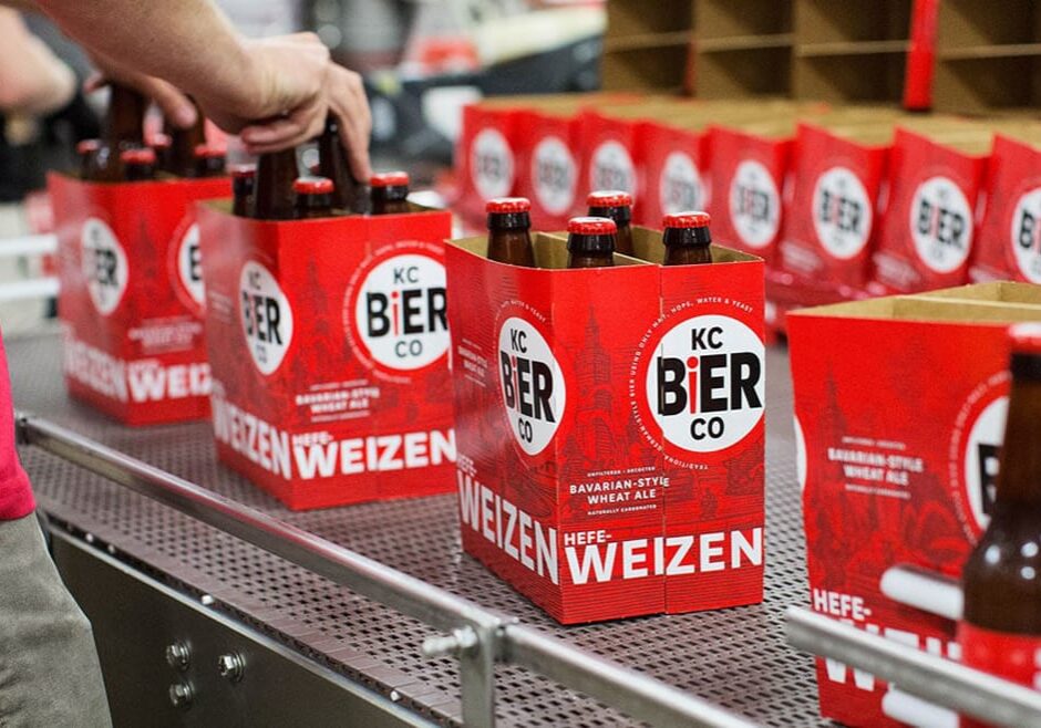 Kansas City Bier Company’s bottling line