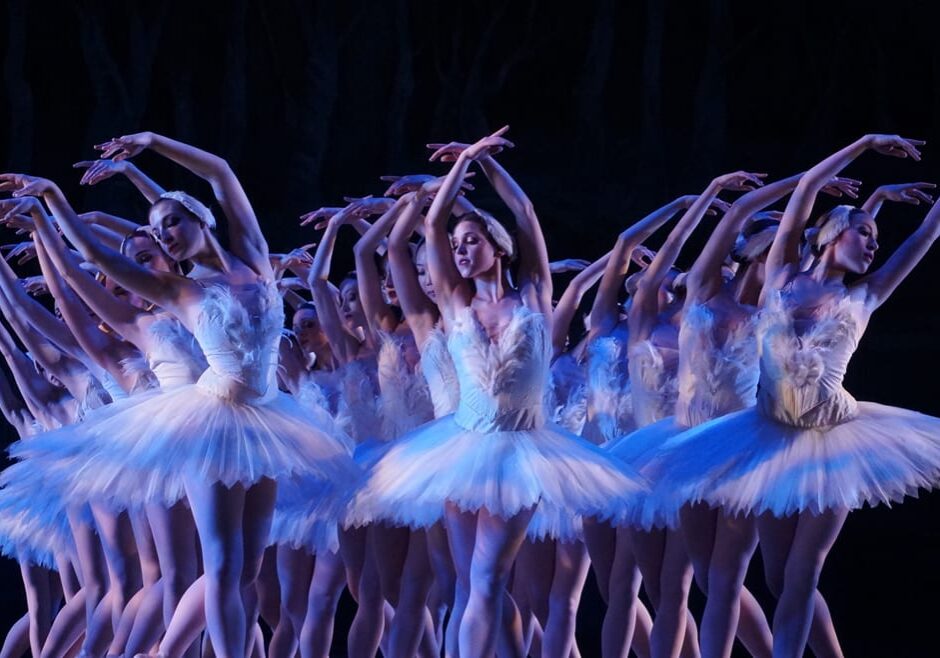 The ballerina flock at "Swan Lake". (Photo courtesy Kansas City Ballet)